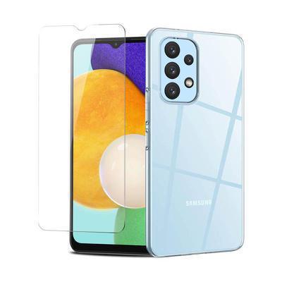 Protector cristal templado + carcasa híbrida Samsung Galaxy A23 5G / A23 4G / M13