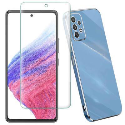 Protector cristal templado + carcasa híbrida Samsung Galaxy A53 5G