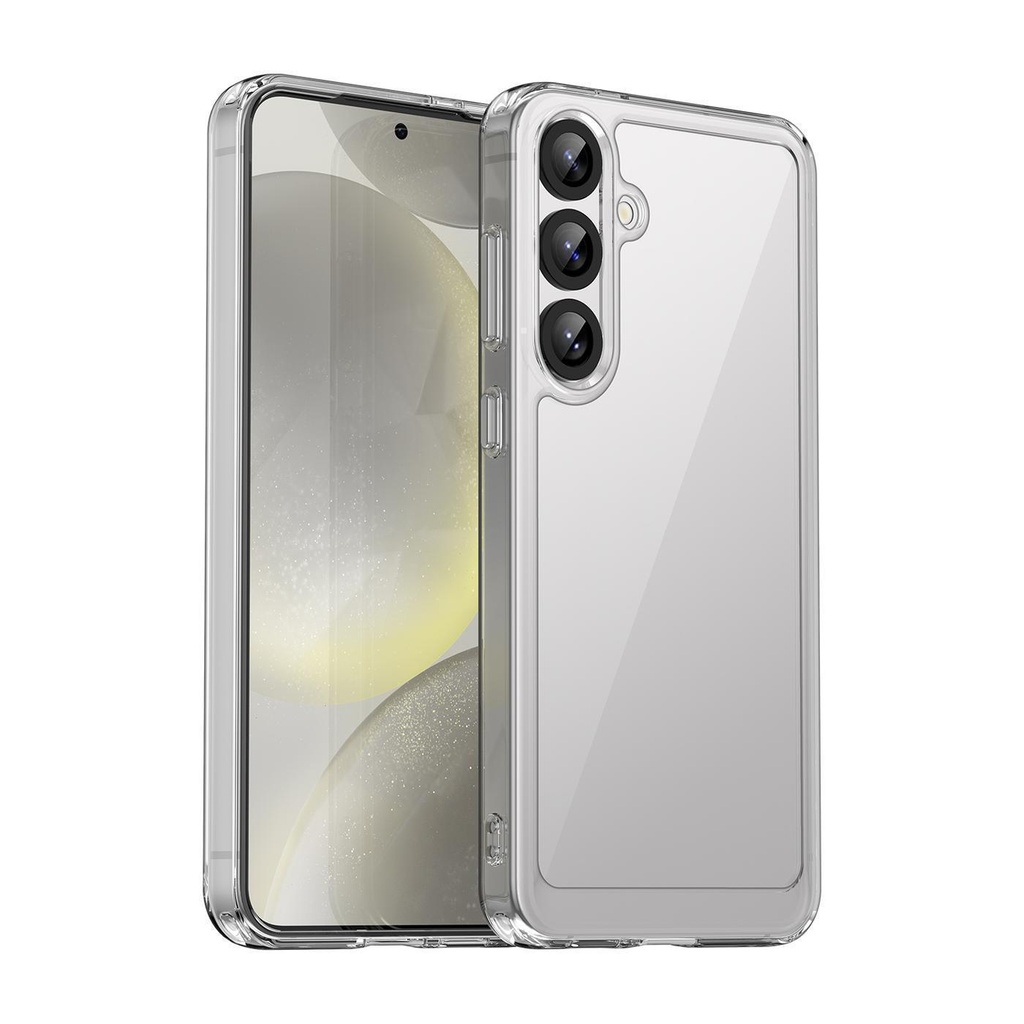 Carcasa Samsung Galaxy S25 hybrid (bumper + trasera transparente)