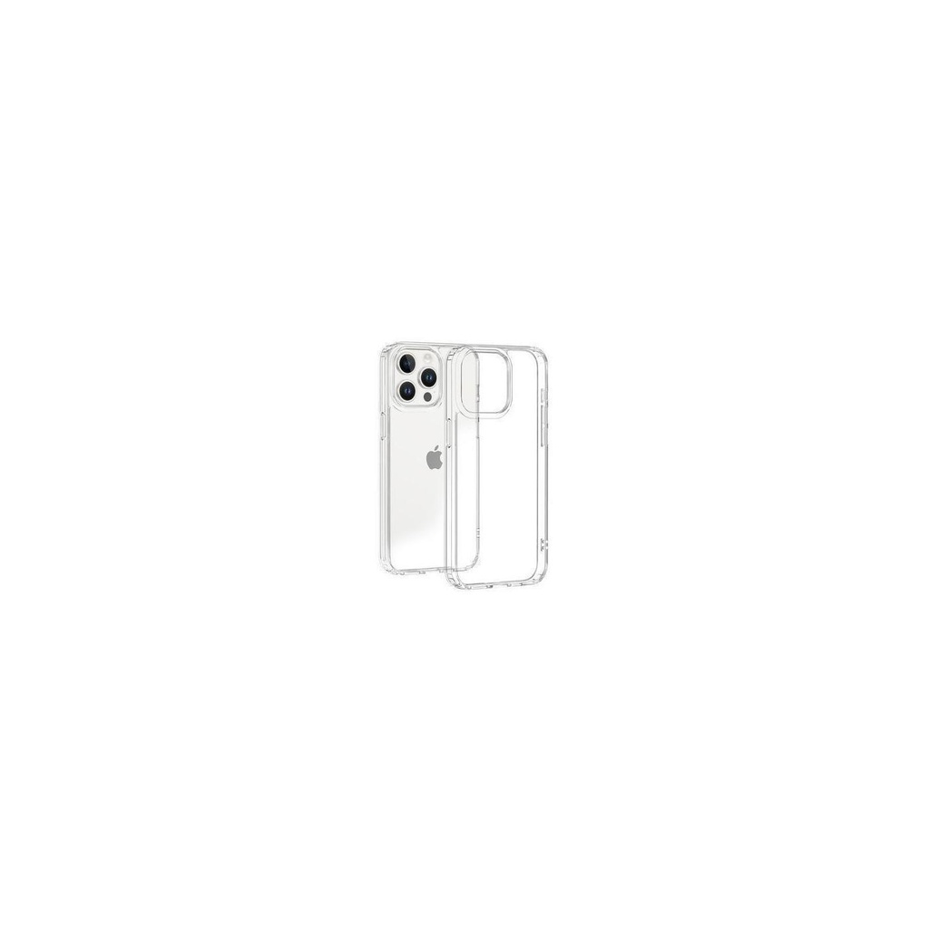 Carcasa iPhone 15 Pro Max hybrid (bumper + trasera transparente)