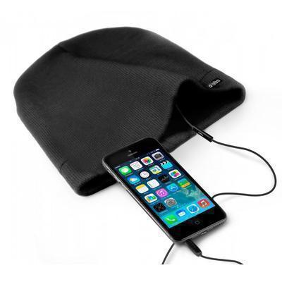 Gorro de invierno con auriculares estéreo, micrófono y botón de respuesta