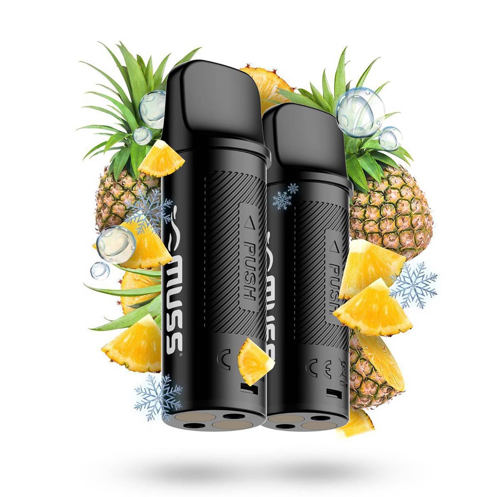 Cartucho Muss Marmol Pro Pineapple Ice (Pack 2 Unidades)