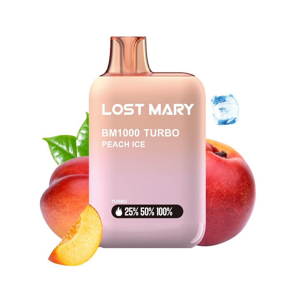 Vaper Lost Mary BM1000 TURBO Peach Ice 20mg