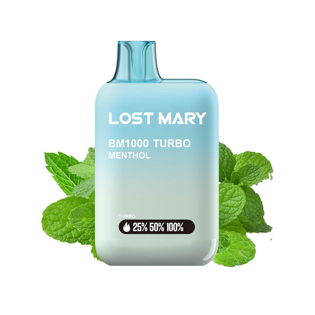 Vaper Lost Mary BM1000 TURBO Menthol 20mg