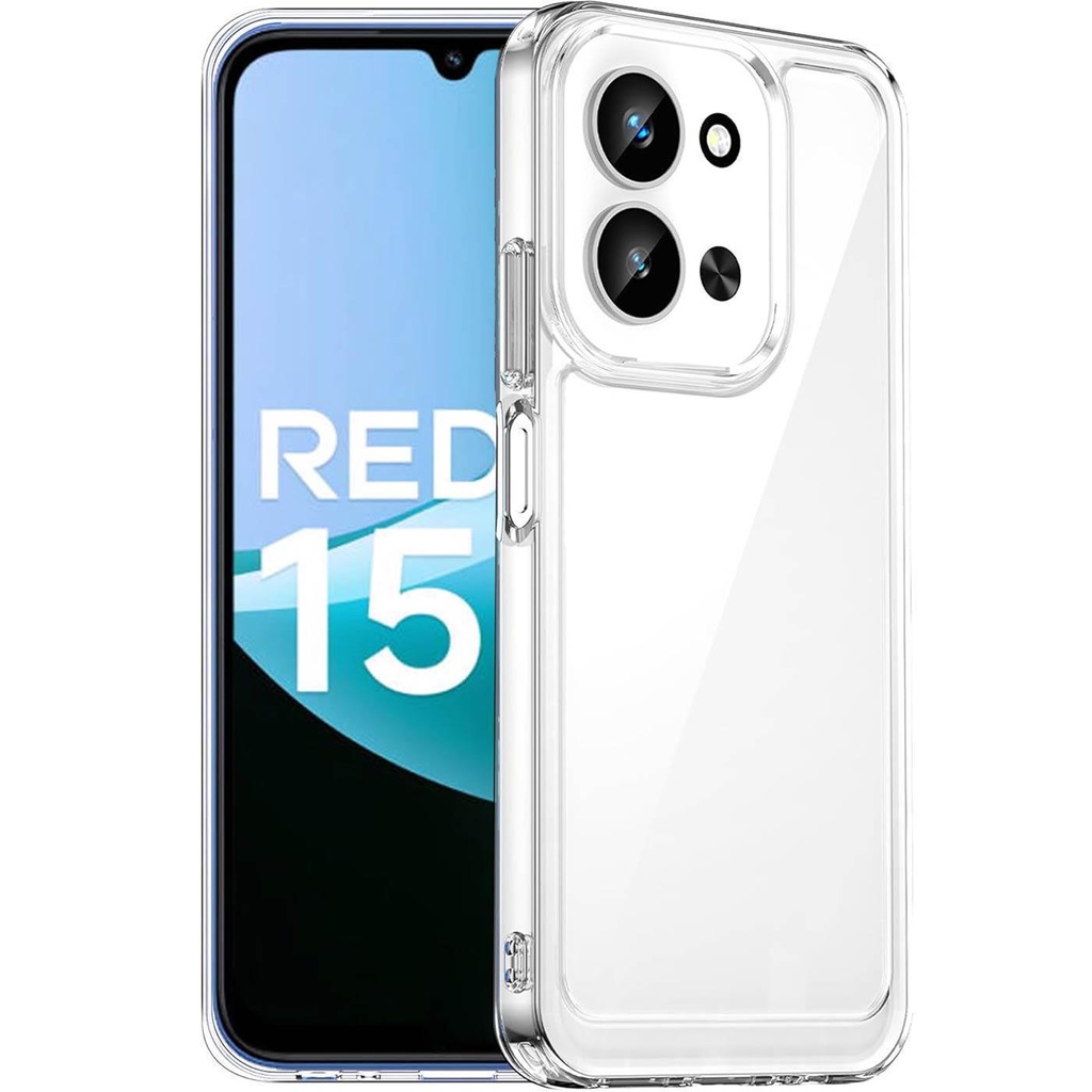 Carcasa Xiaomi Redmi 15C 4G / Redmi 15C 5G hybrid (bumper + trasera transparente)