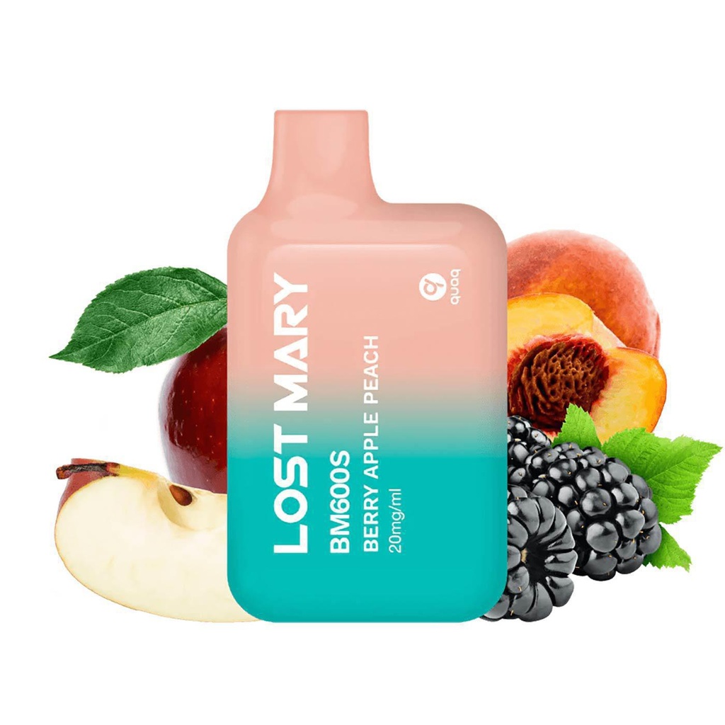 Vaper desechable ELFBAR Lost Mary BM600S Berry Apple Peach 20MG
