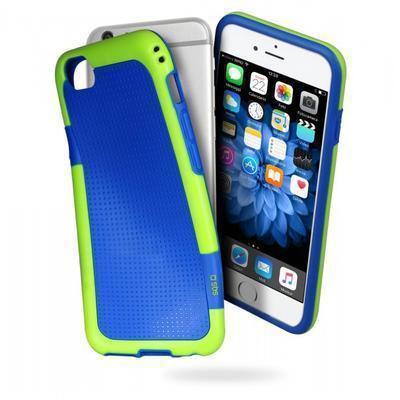Funda silicona gel SBS para iPhone 6 / 6s azul-amarillo