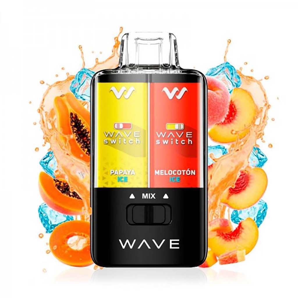 Vaper Bud Vape Wave Melocoton Ice & Papaya Ice Sin Nicotina 16ml