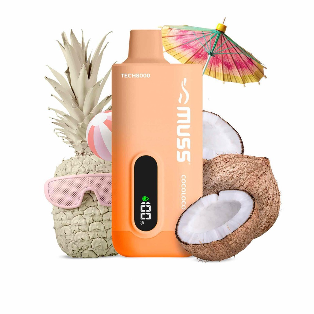 Muss Tech 8000 Cocoloco Sin Nicotina 15ML