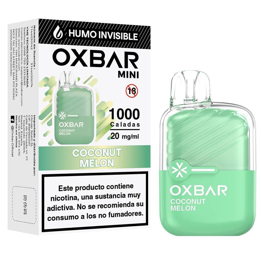Oxbar Mini Sin Humo Coconut Melon 20mg