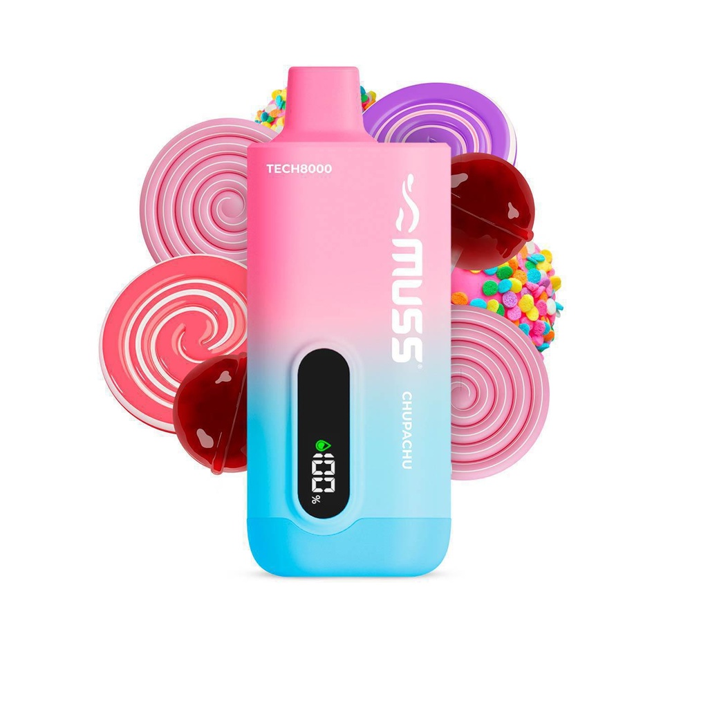 Muss Tech 8000 Chupachu Sin Nicotina 15ML