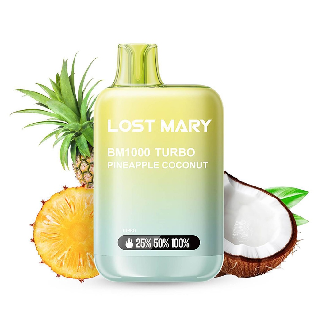 Vaper Lost Mary BM1000 TURBO Pineapple Coconut 20mg