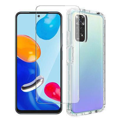 Protector cristal templado + carcasa híbrida Xiaomi Redmi Note 11 / Note 11s