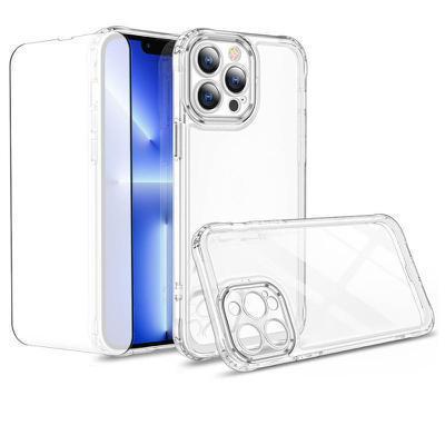 Protector cristal templado + carcasa híbrida iPhone 14 Pro Max