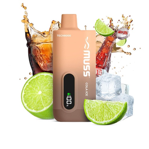 Muss Tech 8000 Cola Ice Sin Nicotina 15ML