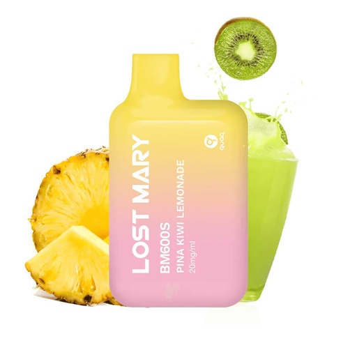 Vaper desechable ELFBAR Lost Mary BM600S Piña Kiwi Lemonade 20MG