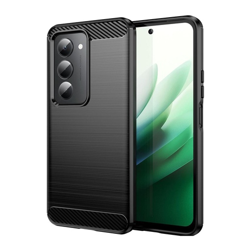 Funda silicona Xiaomi Redmi 15 4G, alta protección e inserciones símil a fibra de carbono