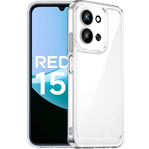 [CXR15CHT] Carcasa Xiaomi Redmi 15C 4G / Redmi 15C 5G hybrid (bumper + trasera transparente)