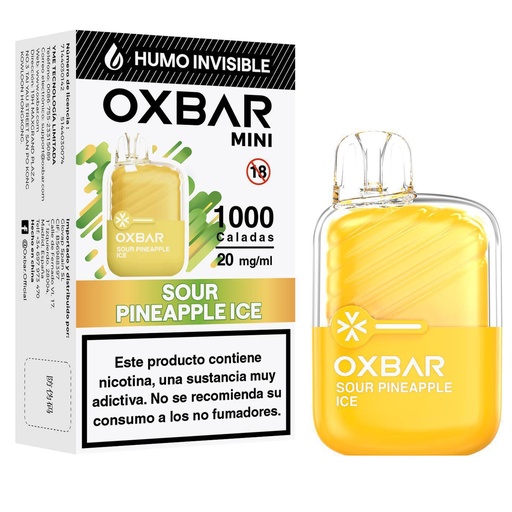 Oxbar Mini Sin Humo Sour Pineapple Ice 20mg