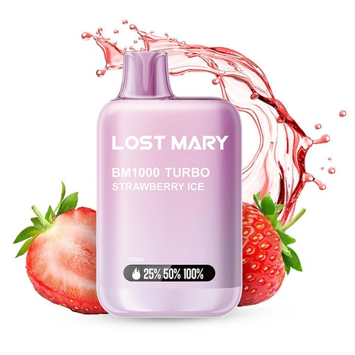 Vaper Lost Mary BM1000 TURBO Strawberry Ice 20mg