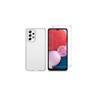 Protector cristal templado + funda silicona Samsung Galaxy A13 4G
