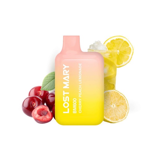 [ELFLM20CPL] Vaper Lost Mary BM600 Cherry Peach Lemonade 20MG