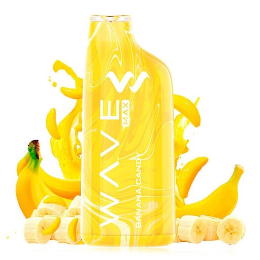 Vaper desechable Bud Vape Wave 800 Banana Candy 20MG