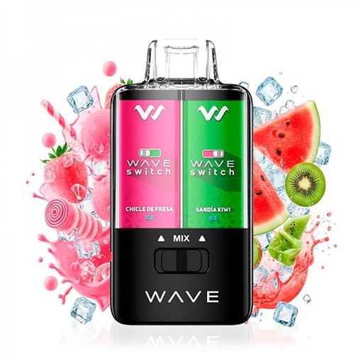 Vaper Bud Vape Wave Switch Sandia Kiwi Ice & Chicle de Fresa Ice Sin Nicotina 16ml