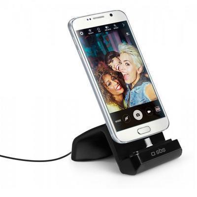 Soporte de sobremesa con función de carga con conector microUSB