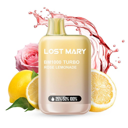 Vaper Lost Mary BM1000 TURBO Rose Lemonade 20mg
