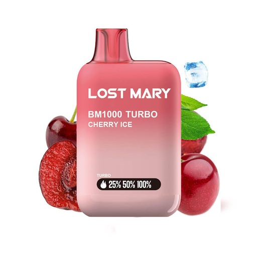 [ELFBM1000CI] Vaper Lost Mary BM1000 TURBO Cherry Ice 20mg