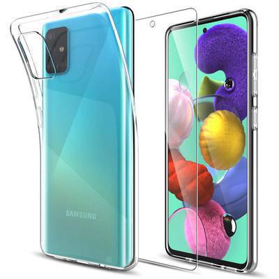 Protector cristal templado + funda silicona Samsung Galaxy A51 5G